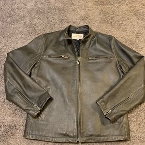 GUESS LEATHER JACKET MENS